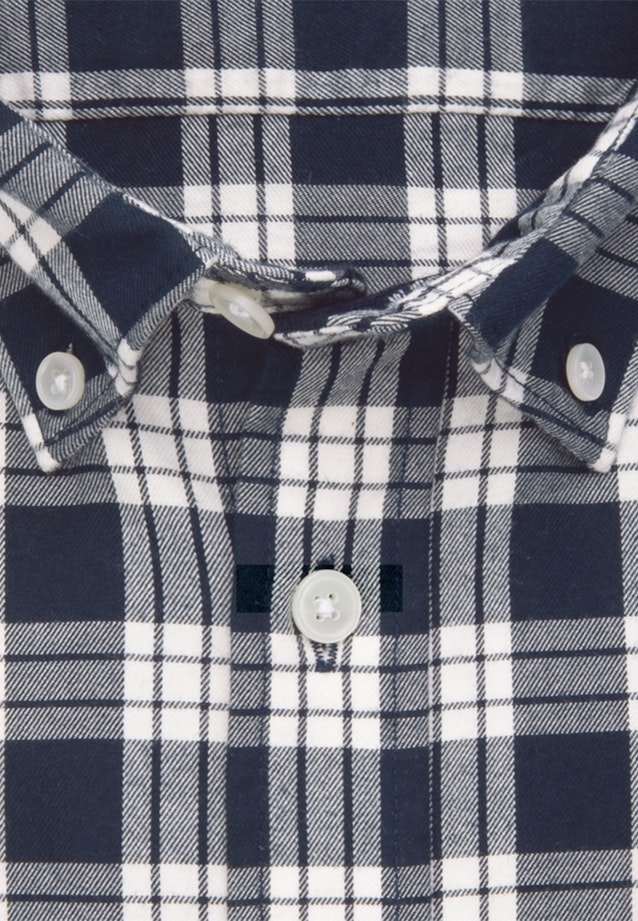 Regular Casual shirt Check in Dark Blue |  Seidensticker Onlineshop