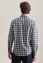 Regular Casual shirt Check in Dark Blue |  Seidensticker Onlineshop