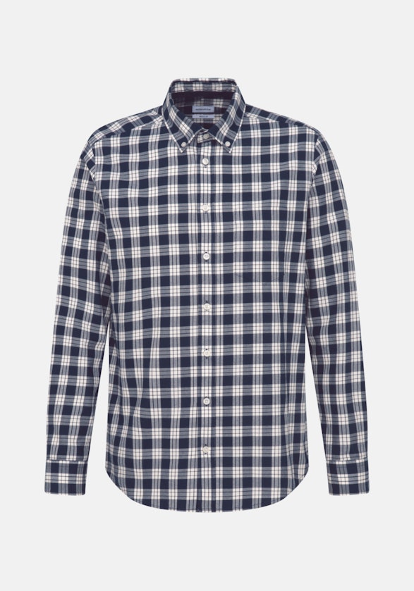 Regular Casual Hemd Karo in Dunkelblau | Seidensticker Onlineshop