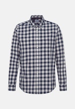 Regular Casual shirt Check in Dark Blue |  Seidensticker Onlineshop