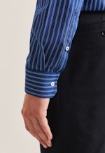 Regular Chemise d'affaires rayures in Bleu Moyen |  Seidensticker Onlineshop
