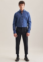 Regular Chemise d'affaires rayures in Bleu Moyen |  Seidensticker Onlineshop