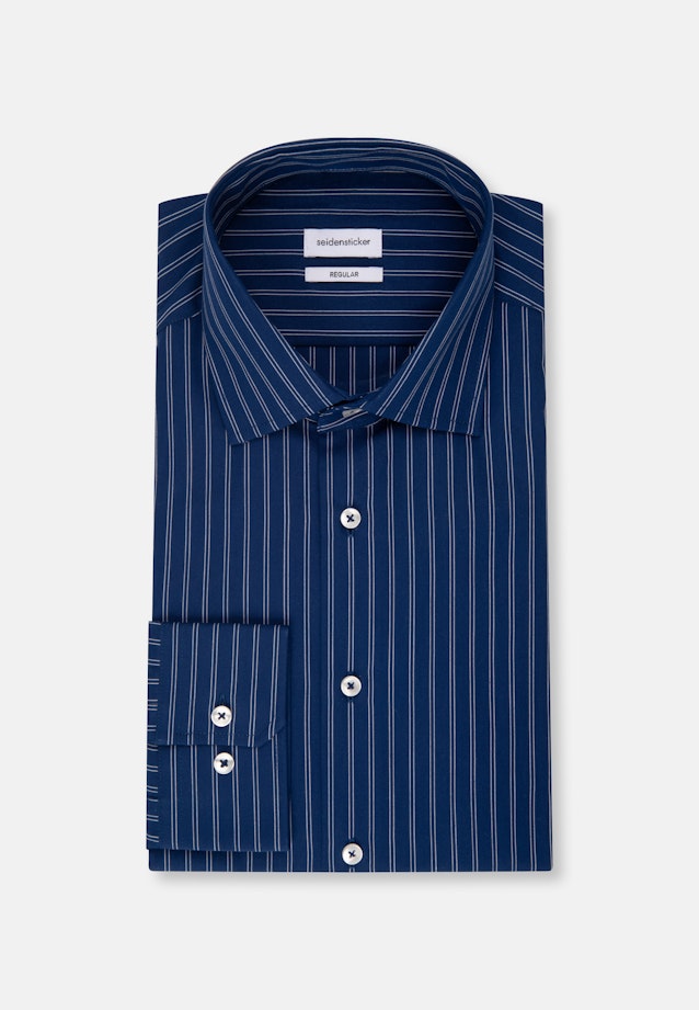 Regular Chemise d'affaires rayures in Bleu Moyen |  Seidensticker Onlineshop