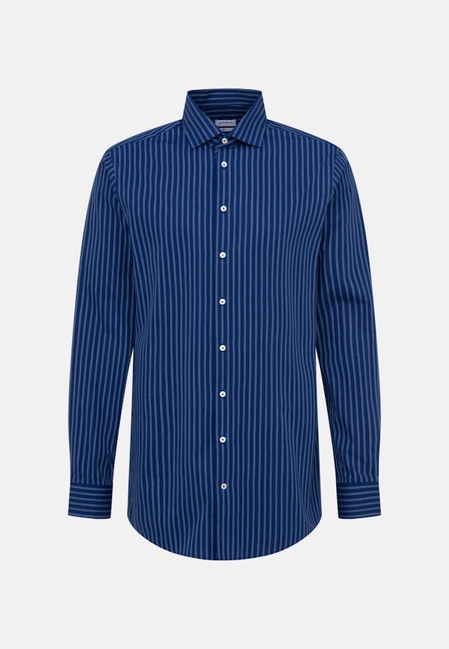 Regular Chemise d'affaires rayures in Bleu Moyen |  Seidensticker Onlineshop