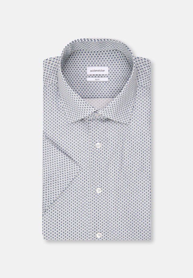 Slim Business Hemd Druck in Hellblau |  Seidensticker Onlineshop