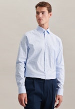 Regular Chemise d'affaires Imprimé in Bleu Clair |  Seidensticker Onlineshop