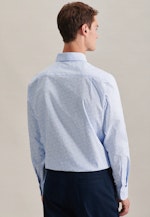 Regular Chemise d'affaires Imprimé in Bleu Clair |  Seidensticker Onlineshop
