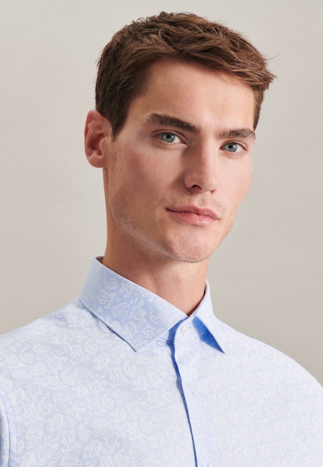 Regular Chemise d'affaires Imprimé in Bleu Clair |  Seidensticker Onlineshop