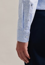 Regular Chemise d'affaires Imprimé in Bleu Clair |  Seidensticker Onlineshop