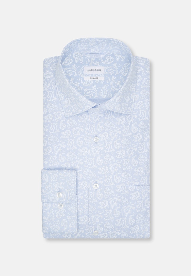Regular Chemise d'affaires Imprimé in Bleu Clair |  Seidensticker Onlineshop