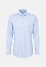 Regular Chemise d'affaires Imprimé in Bleu Clair |  Seidensticker Onlineshop