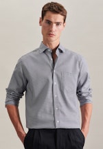 Regular Business Hemd Karo in Dunkelblau |  Seidensticker Onlineshop