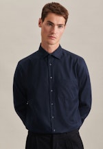 Regular Business shirt Uni in Dark Blue |  Seidensticker Onlineshop