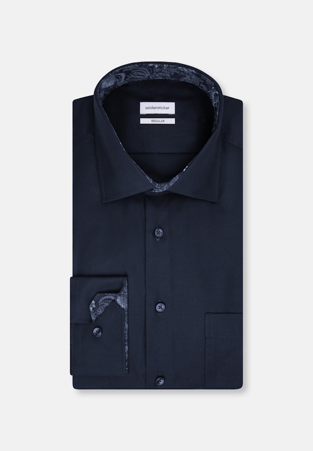 Regular Business Hemd Uni in Dunkelblau |  Seidensticker Onlineshop