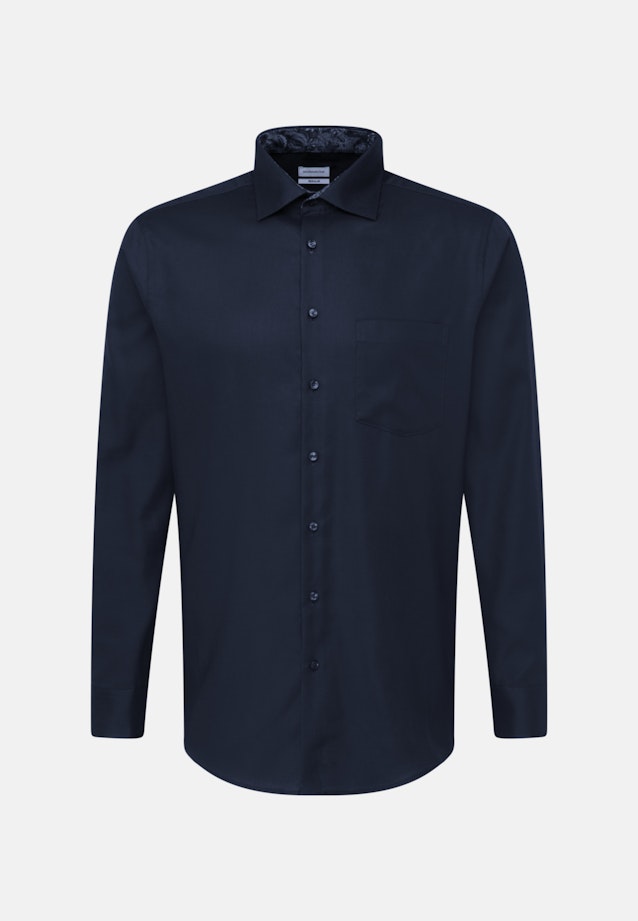 Regular Business Hemd Uni in Dunkelblau |  Seidensticker Onlineshop