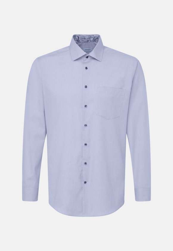 Regular Chemise d'affaires Uni in Bleu Clair |  Seidensticker Onlineshop