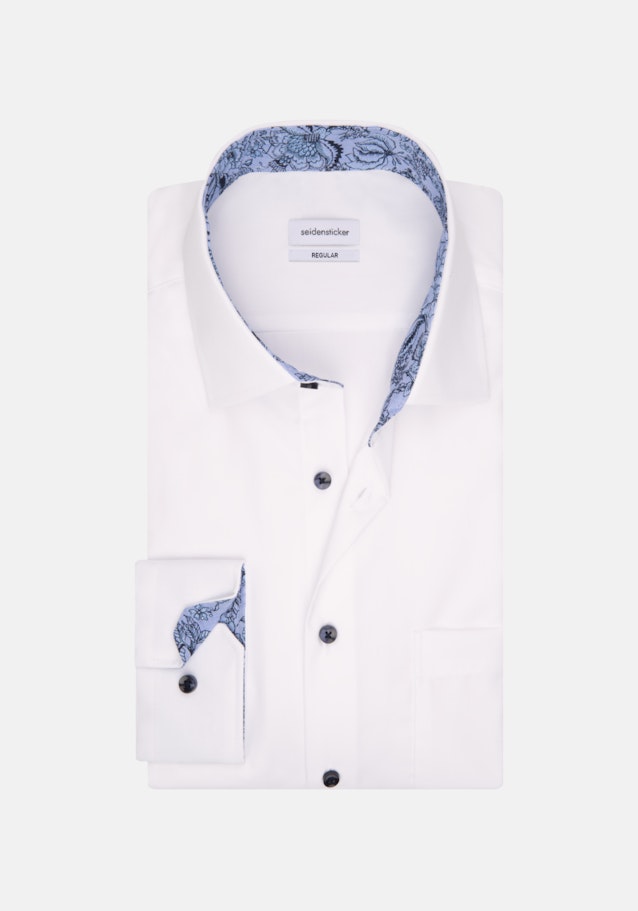 Non-iron Structure Business Shirt in Regular with Kent-Collar in White |  Seidensticker Onlineshop