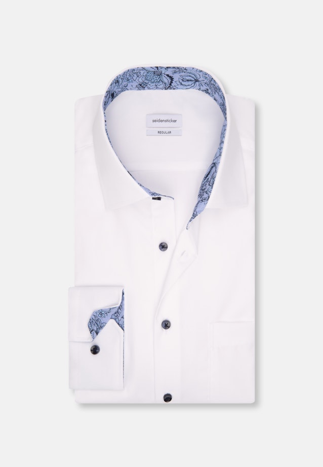 Regular Business Hemd Uni in Weiß |  Seidensticker Onlineshop