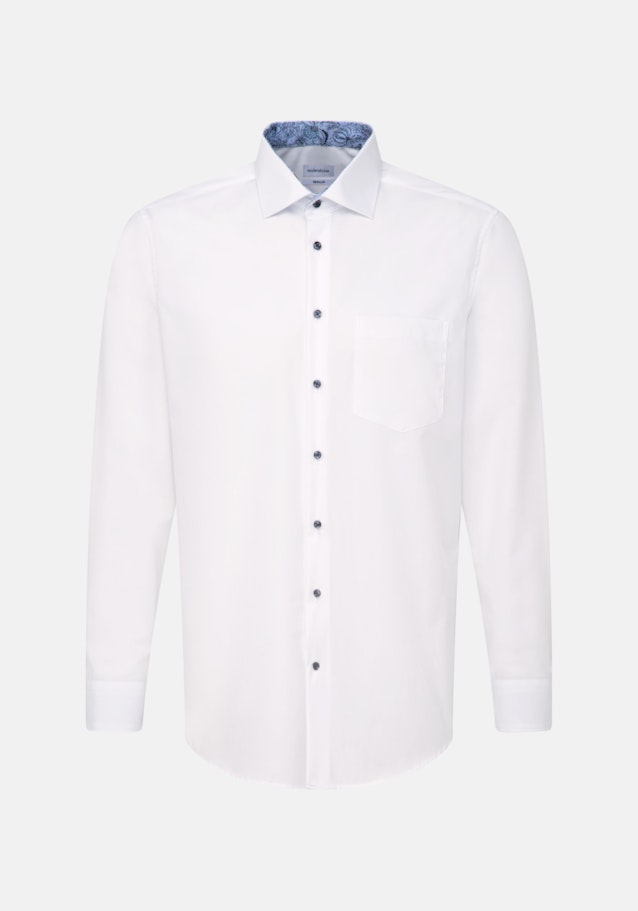 Non-iron Structure Business Shirt in Regular with Kent-Collar in White |  Seidensticker Onlineshop