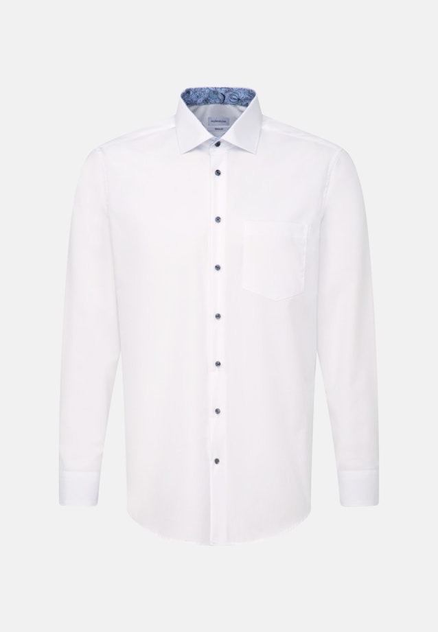 Regular Business Hemd Uni in Weiß |  Seidensticker Onlineshop