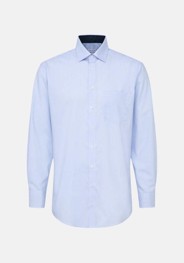Non-iron Poplin Business Shirt in Comfort with Kent-Collar in Light Blue |  Seidensticker Onlineshop