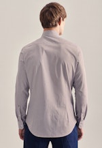 Business Shirt in Shaped with Kent-Collar in Brown |  Seidensticker Onlineshop