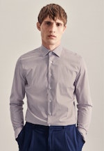 Business Shirt in Shaped with Kent-Collar in Brown |  Seidensticker Onlineshop