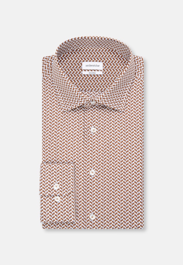 Shaped Chemise d'affaires rayures in Marron |  Seidensticker Onlineshop