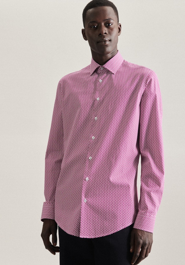 Business Shirt in Shaped with Kent-Collar in Pink |  Seidensticker Onlineshop