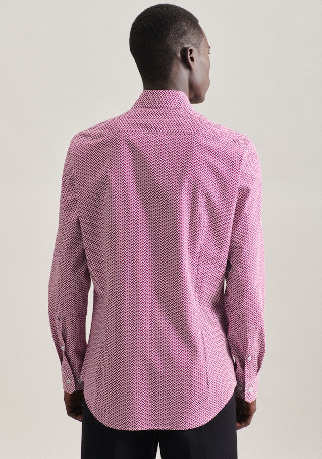 Chemise Business Shaped Popeline Col Kent in Rose Fuchsia | Seidensticker Onlineshop