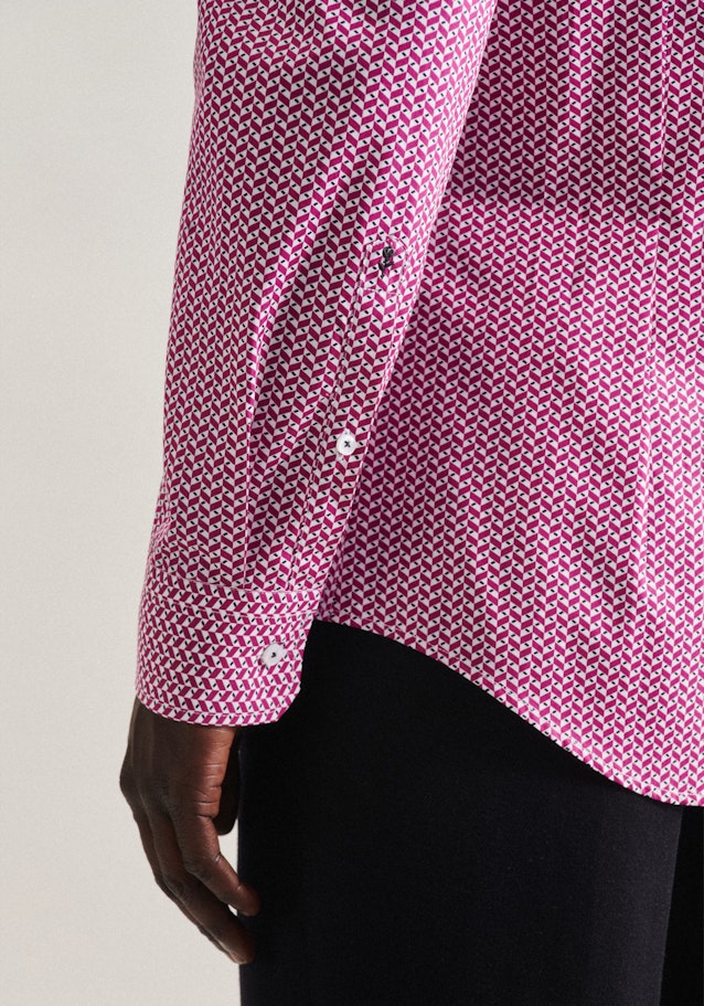 Shaped Business Hemd Streifen in Rosa/Pink | Seidensticker Onlineshop