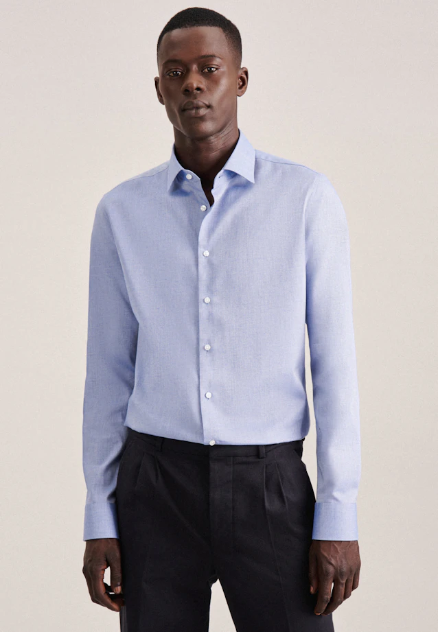 X-Slim Chemise d'affaires Uni in Bleu Clair |  Seidensticker Onlineshop