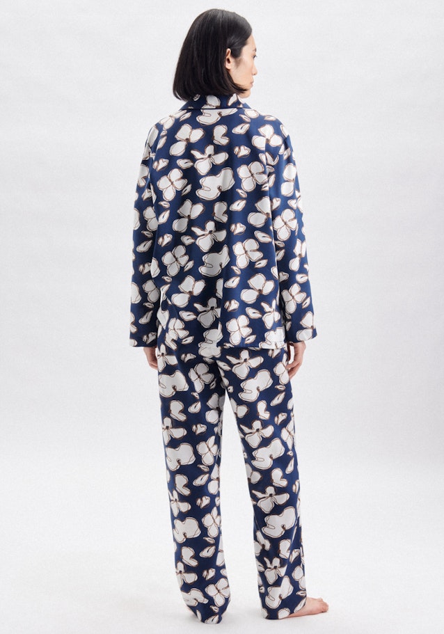 Pyjama aus 100% Modal in Mittelblau |  Seidensticker Onlineshop