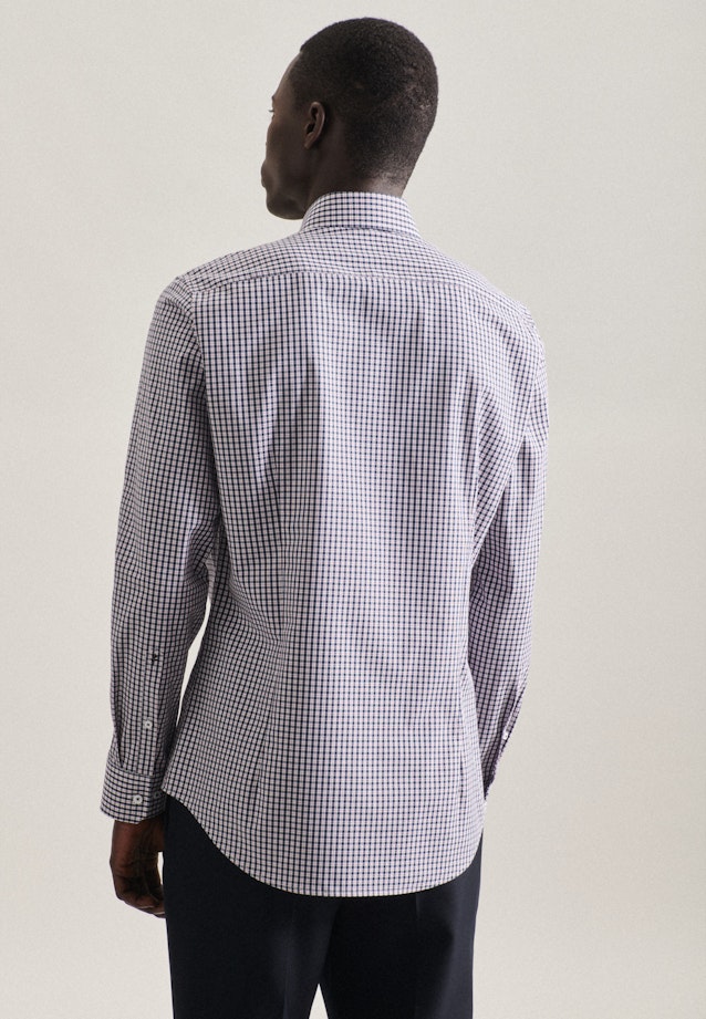 Slim Business shirt Check in Dark Blue |  Seidensticker Onlineshop