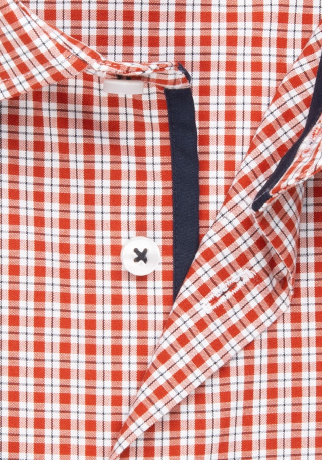 Bügelleichtes Popeline Business Hemd in Slim mit Kentkragen in Orange |  Seidensticker Onlineshop