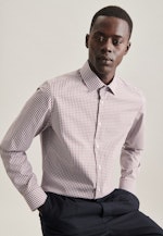Slim Business shirt Check in Brown |  Seidensticker Onlineshop