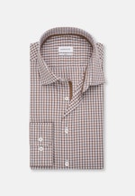 Slim Business shirt Check in Brown |  Seidensticker Onlineshop