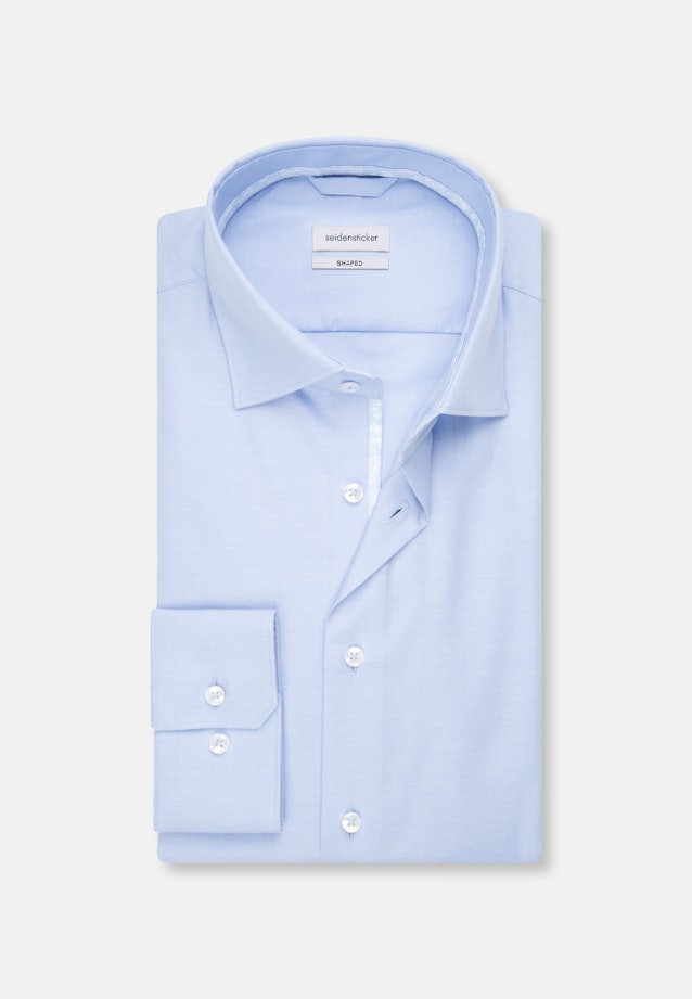Shaped Chemise d'affaires Uni in Bleu Clair |  Seidensticker Onlineshop