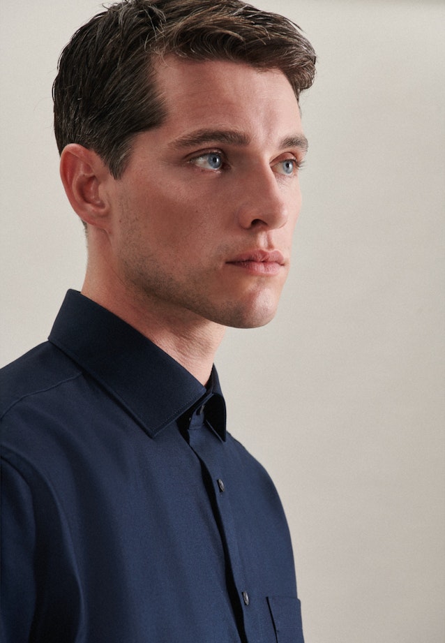 Regular Business shirt Uni in Dark Blue |  Seidensticker Onlineshop