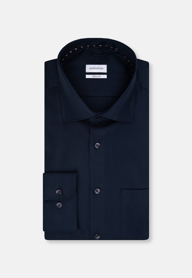 Regular Business shirt Uni in Dark Blue |  Seidensticker Onlineshop