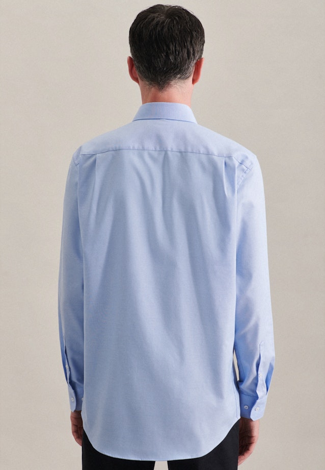 Regular Chemise d'affaires Uni in Bleu Clair |  Seidensticker Onlineshop