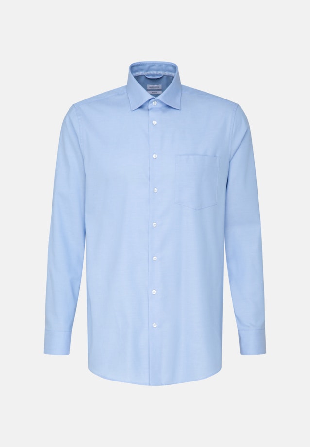 Regular Chemise d'affaires Uni in Bleu Clair |  Seidensticker Onlineshop