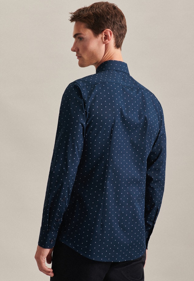 X-Slim Chemise d'affaires Imprimé in Bleu Foncé |  Seidensticker Onlineshop