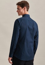 X-Slim Chemise d'affaires Imprimé in Bleu Foncé |  Seidensticker Onlineshop