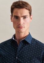 X-Slim Chemise d'affaires Imprimé in Bleu Foncé |  Seidensticker Onlineshop