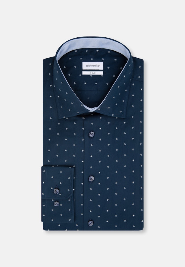 X-Slim Chemise d'affaires Imprimé in Bleu Foncé |  Seidensticker Onlineshop