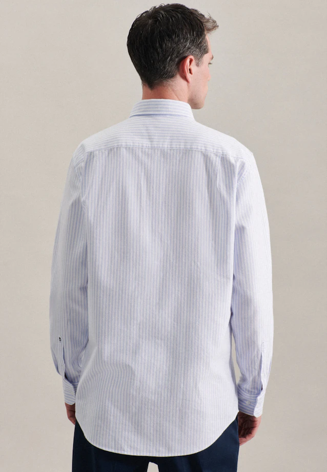 Regular Chemise d'affaires rayures in Bleu Clair |  Seidensticker Onlineshop