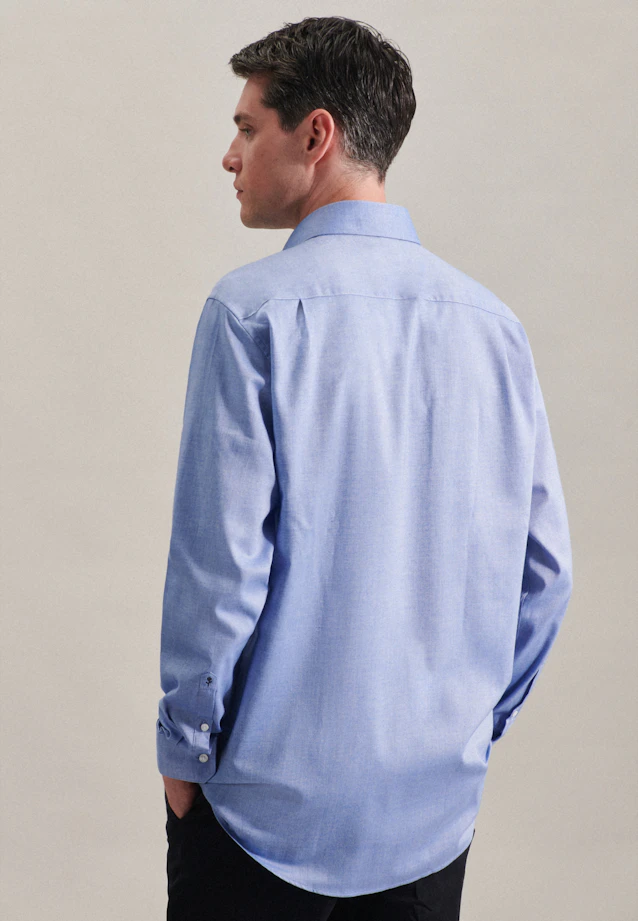 Regular Chemise d'affaires Uni in Bleu Clair |  Seidensticker Onlineshop