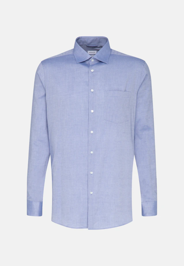 Regular Chemise d'affaires Uni in Bleu Clair |  Seidensticker Onlineshop