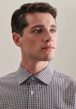 Regular Business Hemd Karo in Dunkelblau |  Seidensticker Onlineshop